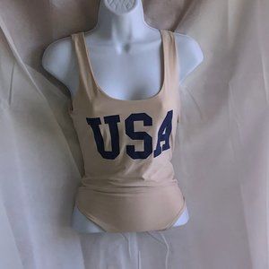 USA Tan Body Suit